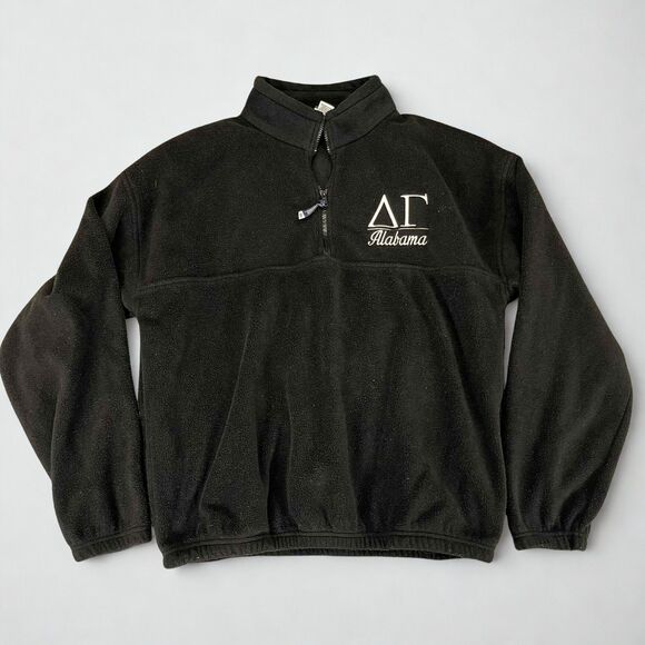 Colorado Clothing Tops - Delta Gamma Alabama Women’s Large Black Fleece Pullover Colorado Clothing Cozy